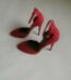 Asos Womens High Heel Ankle Strap Light Red Suede Shoes