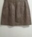 Womens New Look Grey Leather Mini Skirt