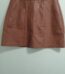 Womens New Look Brown Leather Mini Skirt Zip Up